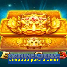 simpatia para o amor
